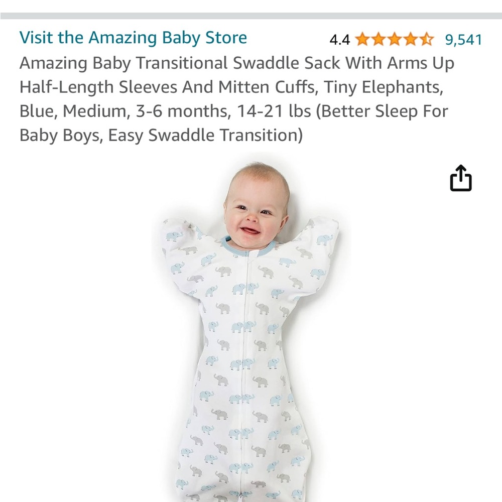 Amazing Baby Transitional Swaddle Sack